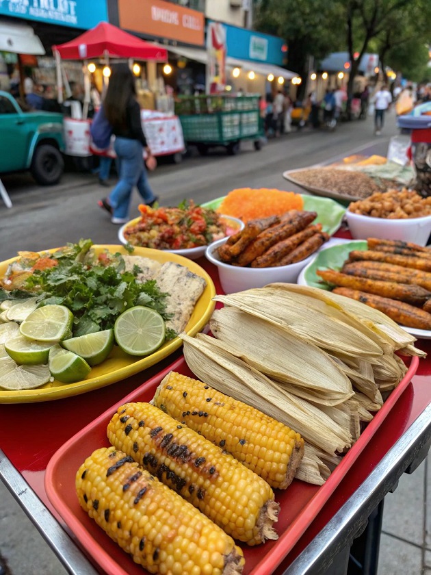mexican corn street food